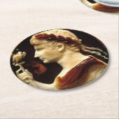 Keizer Octavianus Augustus Romeinse Rijk Cameo Ronde Kartonnen Onderzetter (Gebogen)