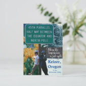 Keizer Oregon Iris Capital 45th Parallel Briefkaart (Staand voorkant)