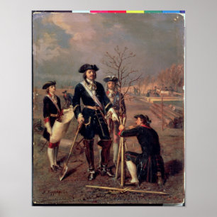 keizer Peter de Grote op het werk Poster