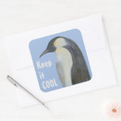 Keizer Pinguïn Klimaatverandering Sticker (Envelop)