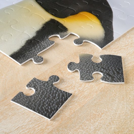 keizer pinguïns met chick - puzzel legpuzzel (Zijkant)