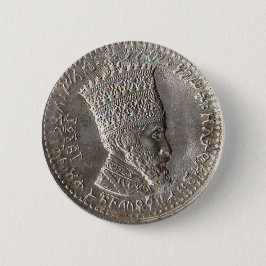 Keizer Selassie I Pin Ronde Button 5,7 Cm