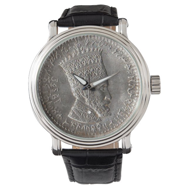 Keizer Selassie I Watch Horloge (Voorkant)