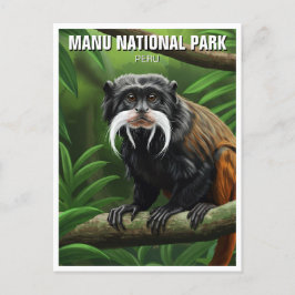 Keizer Tamarin in het Nationaal Park Manu Briefkaart