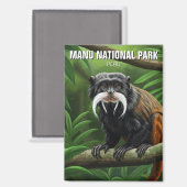 Keizer Tamarin in het Nationaal Park Manu Magneet (Voorkant / Achterkant)
