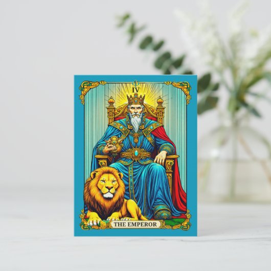 Keizer Tarot Kaart Art (Staand voorkant)