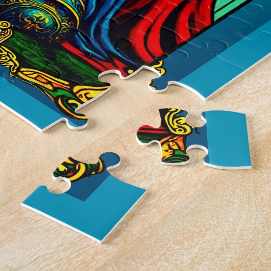 Keizer Tarot Kaart Art Legpuzzel (Zijkant)