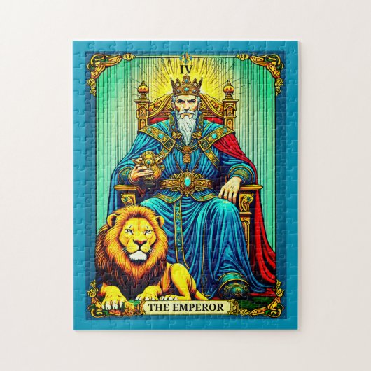 Keizer Tarot Kaart Art Legpuzzel (Verticaal)