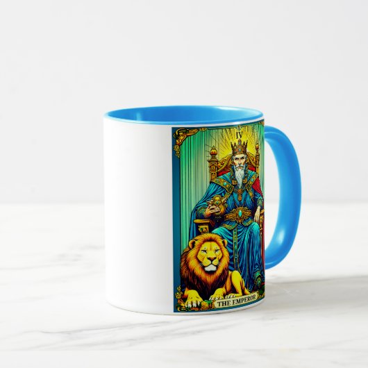 Keizer Tarot Kaart Art Mok (Voorkant rechts)
