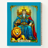 Keizer Tarot Kaart Art Notitieboek (Achterkant)