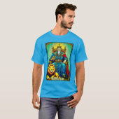 Keizer Tarot Kaart Art T-shirt (Voorkant volledig)