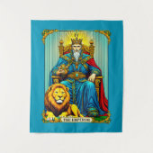 Keizer Tarot Kaart Art Wandkleed (Voorkant)