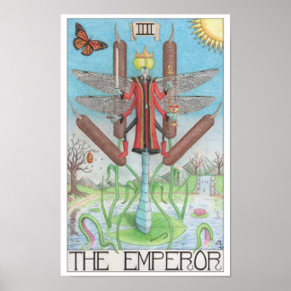 Keizer tarot kaart poster
