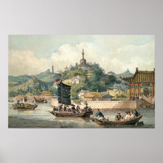 keizer van Chinese tuinen, keizerpaleis Poster (Voorkant)