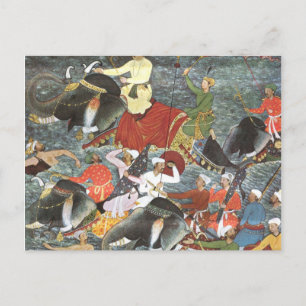 Keizer van de Mughal School Akbar Briefkaart