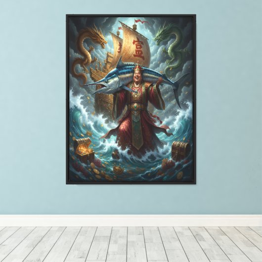 Keizer van de Zee Canvas Afdruk (Insitu (Houten vloer))