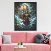 Keizer van de Zee Canvas Afdruk (Insitu (Woonkamer))