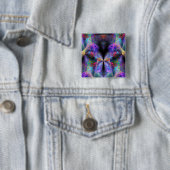 keizer van Mars Vierkante Button 5,1 Cm (In situ)