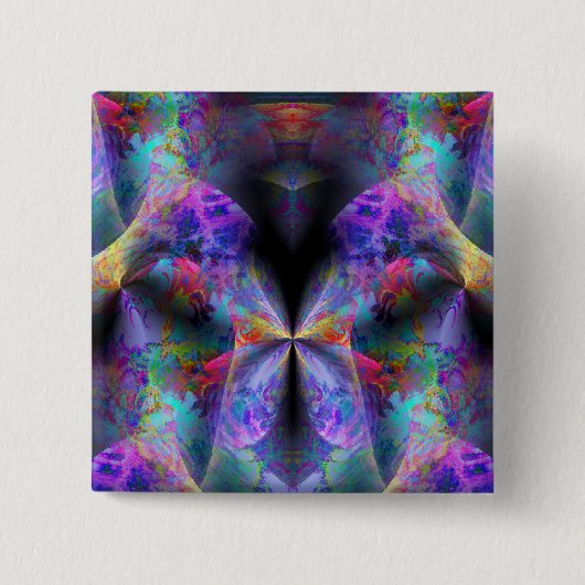 keizer van Mars Vierkante Button 5,1 Cm (Voorkant)