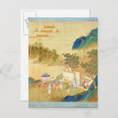 keizer Wu Ti die een man brieven verwelkomt Briefkaart (Voorkant / Achterkant)