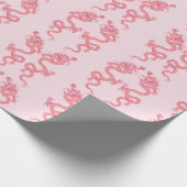 Keizerdraak in roze cadeaupapier (Hoek)