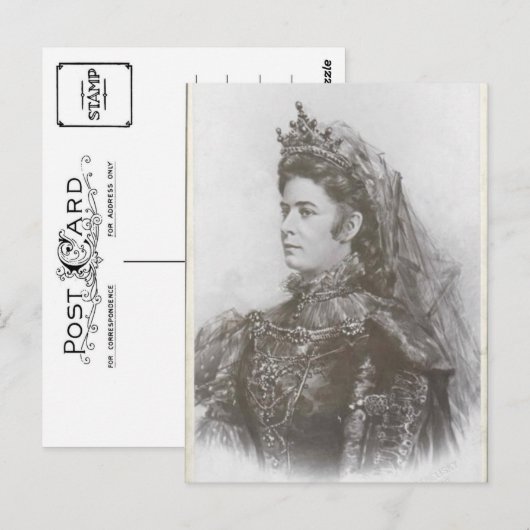 Keizerin Elisabeth Oostenrijk - Sissi 1899 im memo Briefkaart (Voorkant / Achterkant)