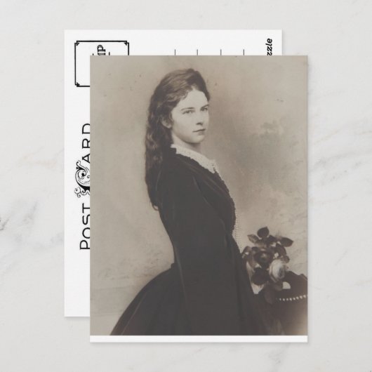 Keizerin Elisabeth Oostenrijk - Sissi als jonge vr Briefkaart (Voorkant / Achterkant)