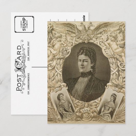 Keizerin Elisabeth Oostenrijk - Sissi, Sisi dood Briefkaart (Voorkant / Achterkant)
