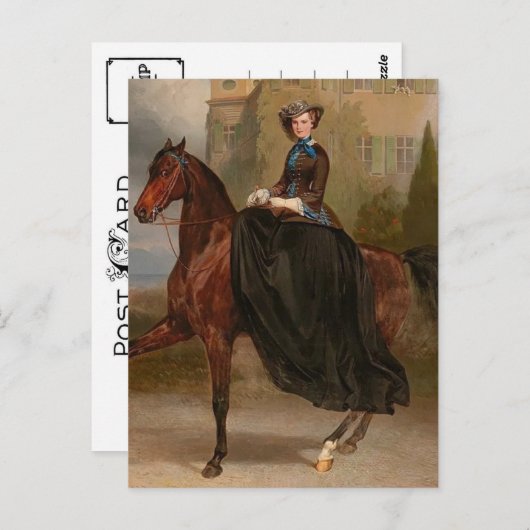 Keizerin Elisabeth Oostenrijk, Sissi, Sisi sidesad Briefkaart (Voorkant / Achterkant)