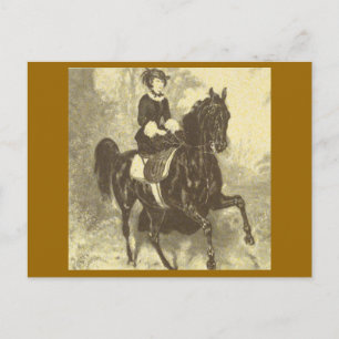 Keizerin Elisabeth rijdend paard sidesaddle #002SS Briefkaart