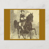 Keizerin Elisabeth rijdend paard sidesaddle #002SS Briefkaart (Voorkant)