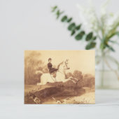 Keizerin Elisabeth rijdend paard sidesaddle #021SS Briefkaart (Staand voorkant)