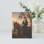 Keizerin Elisabeth rijdend paard sidesaddle #025SS Briefkaart (Staand voorkant)