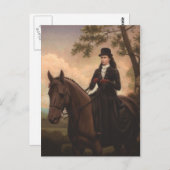 Keizerin Elisabeth rijdend paard sidesaddle #025SS Briefkaart (Voorkant / Achterkant)