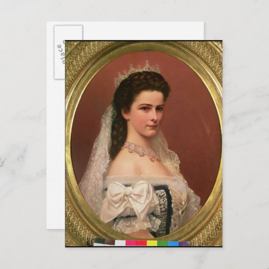 Keizerin Elisabeth van Beieren in het Hongaars Briefkaart (Voorkant / Achterkant)