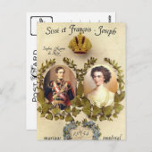 Keizerin Elisabeth van Oostenrijk en keizer Briefkaart (Voorkant / Achterkant)