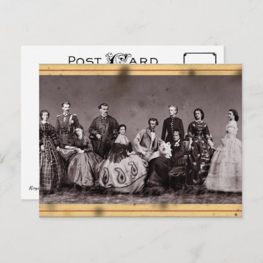 Keizerin Elisabeth van Oostenrijk met haar familie Briefkaart (Voorkant / Achterkant)