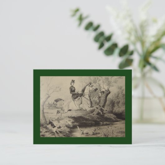 Keizerin Elisabeth van Oostenrijk rijpaard #013SS Briefkaart (Staand voorkant)