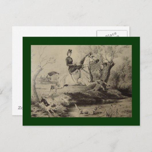 Keizerin Elisabeth van Oostenrijk rijpaard #013SS Briefkaart (Voorkant / Achterkant)