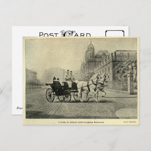 Keizerin Elisabeth van Oostenrijk - Sissi, Boedape Briefkaart (Voorkant / Achterkant)