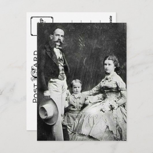 Keizerin Elisabeth van Oostenrijk - Sissi, FJ & Ru Briefkaart (Voorkant / Achterkant)