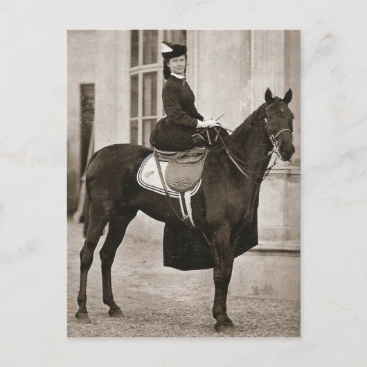 Keizerin Sissi rijpaard sidesaddle #024SS Briefkaart (Voorkant)