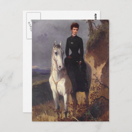 Keizerin Sissi rijpaard sidesaddle #026SS Briefkaart (Voorkant / Achterkant)