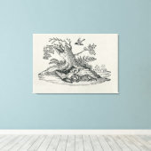 Keizerin uit de geschiedenis van Quadrupeds Canvas Afdruk (Insitu (Houten vloer))