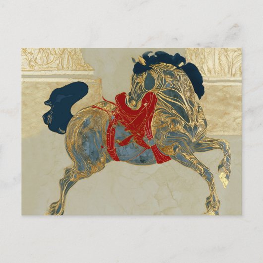 Keizerlijk Gouden Paard Briefkaart (Voorkant)