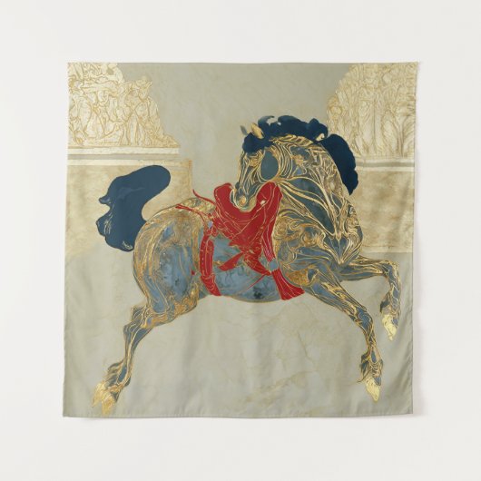 Keizerlijk Gouden Paard Wandkleed (Voorkant)