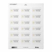 Keizerlijk Luxe Monogram Adreslabel Etiket (Full Sheet)