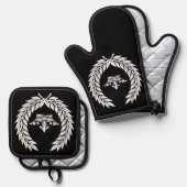 Keizerlijk ovenwant & pannenlap set (Voorkant / Achterkant)