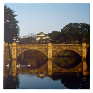 Keizerlijk Paleis, Nijubashibrug, Tokio, Japan Tegeltje
