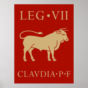 Keizerlijk Romeins leger - Legio VII Claudia Poster